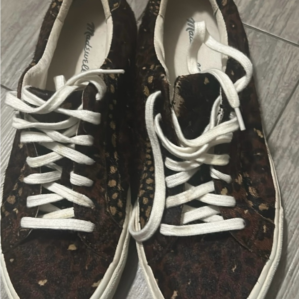 Madewell Women's Sneakers - brown calf hair size 8.5